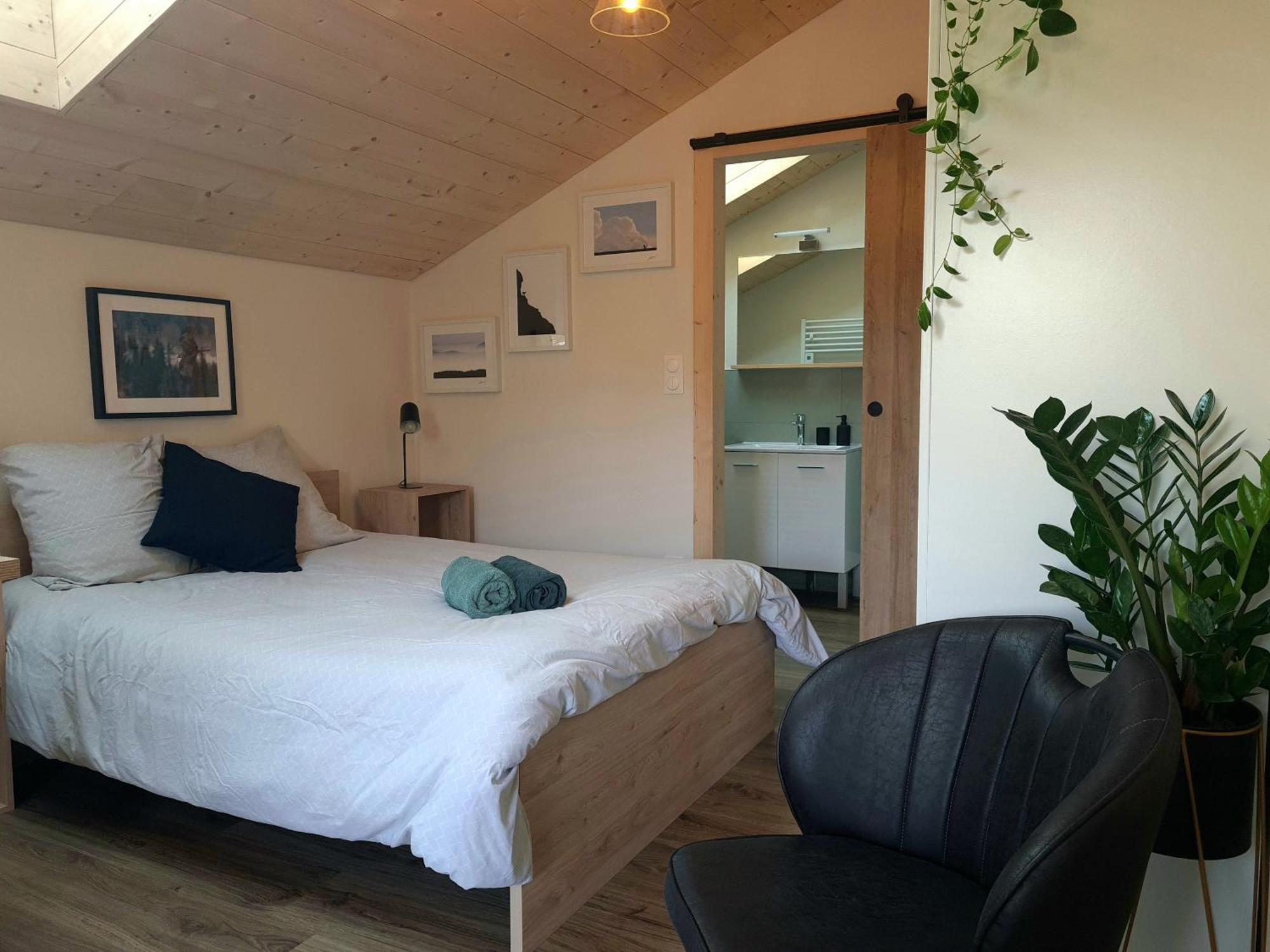 Sous Le Saule Apartment Nods ภายนอก รูปภาพ
